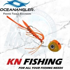 OCEAN ANGLER SLIDER Tai Rubber Fishing Jigs with Skirts Hooks 80gr/100gr/140gr