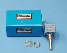 Potentiometer, 308N-10K-S, CLAROSTAT, 308N10K, 10K Ohm, 10%, 1/2W, 3.18mm