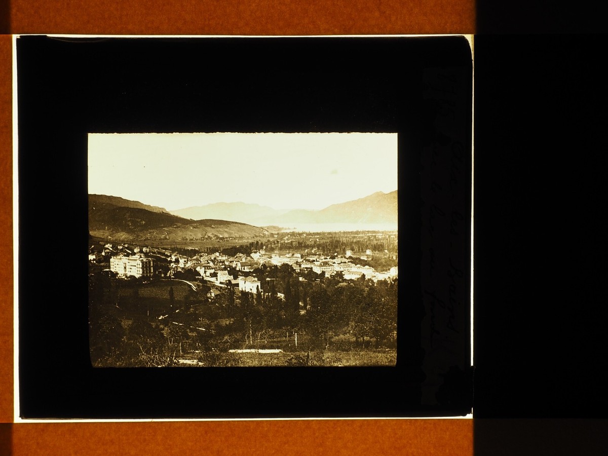 SUISSE Lucerne Le Lac des 4 Cantons Plaque Projection Lanterne Magique