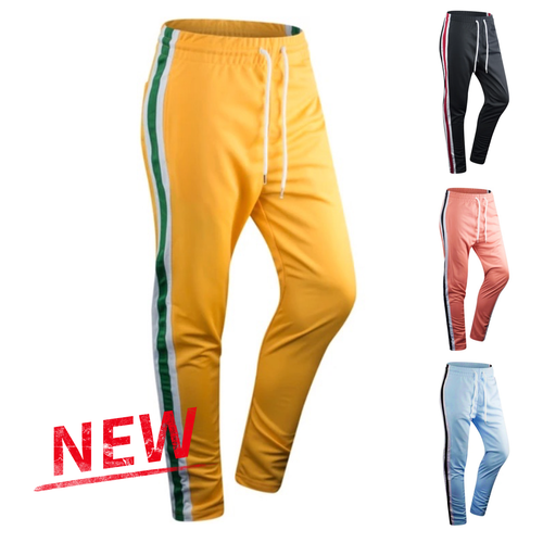 NEW Men's 2-Tone Stripe Track Pants 