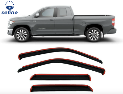 AVS In-Channel Window Vent Visor 4pc for 2007-2020 Toyota Tundra Crew