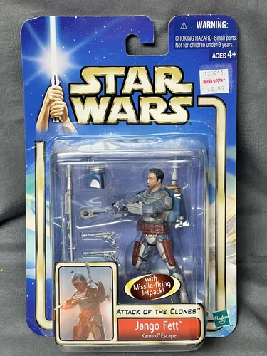 Vintage 2002 Hasbro Star Wars Attack Of The Clones Jango Fett Action Figure