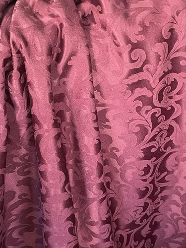 10 Yards x 54” Jacquard Burgundy Drapery Upholstery 57% Cotton/43% Poly Fabric