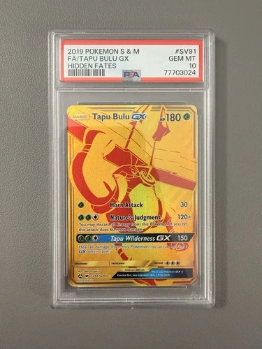 Tapu Bulu GX #SV91 - Hidden Fates - PSA 10 Gem Mint
