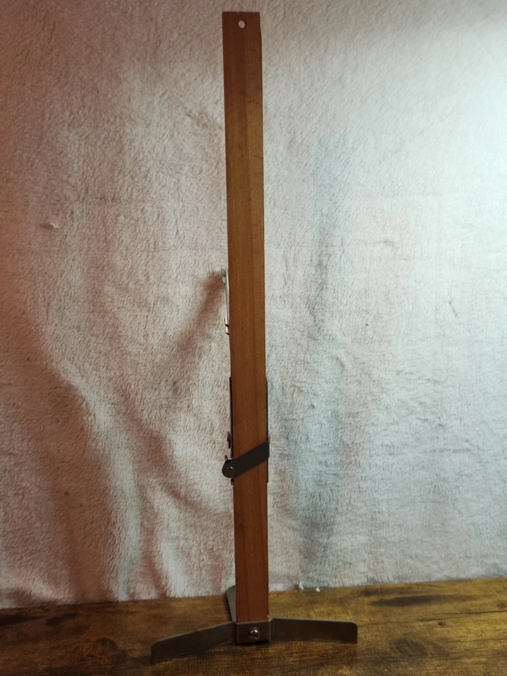 Vintage Wooden Dritz Skirt Hem Marker 25 1/2" Metal Base - Image 3 of 4