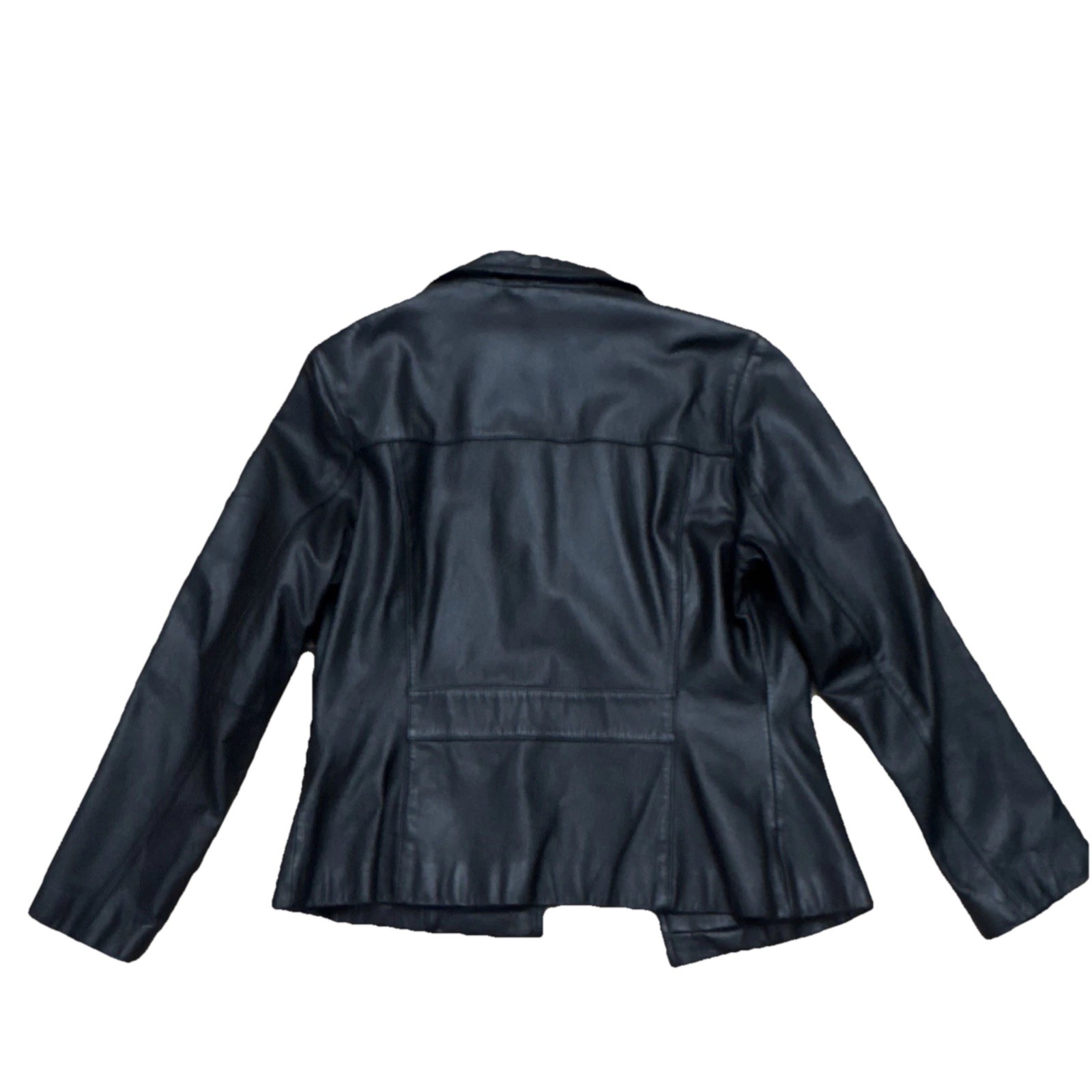 Wilsons Leather Maxima black button collared jack… - image 2