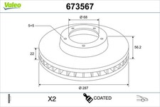 Disque de frein Volvo 760