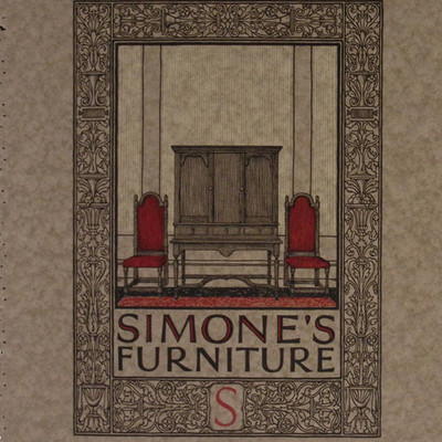 1923 Simone's Furniture Plate 15 Printing Sample Cover 10.25x13.5''