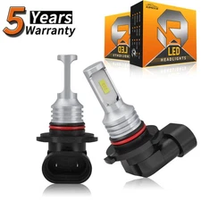 Pair 9005 HB3 360000LM 6500K LED Headlight Conversion Kit Bulbs Bright White