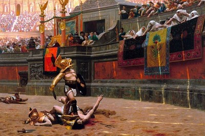 Pollice Verso Thumbs Down Jean-Leon Gerome 1872 Painting Art Print