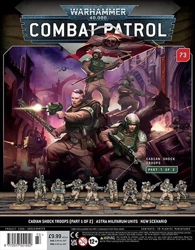 Warhammer 40k combat Patrol Issue 74 - Astra Militarum 10x Cadian Shock Troops