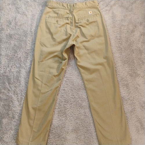 Carhartt Pants Mens 30x30 Tan B290 KHI Workwear Stretch Hiking Blended Twill - Picture 8 of 12