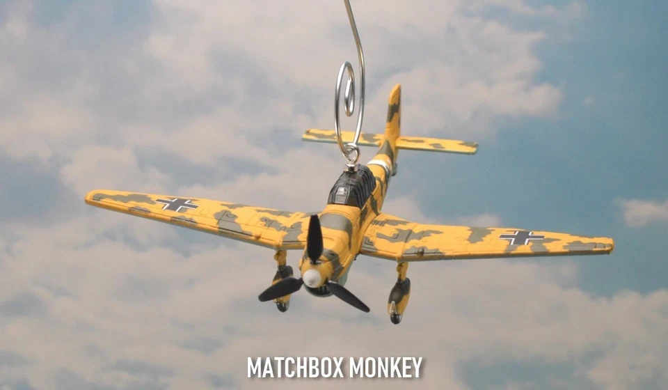 WWII Junker Ju 87-D Stuka Single Prop Christmas Ornament Airplane Plane Aircraft - Image 2 of 4