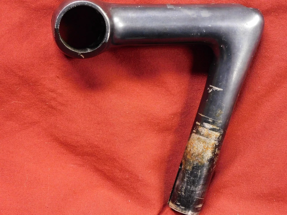 PARA REPUESTOS Vintage Años 80 Cinelli 1R Vástago Negro 105 x 26,4 x 22,2 mm SIN TORNILLOS Foto 4 de 4