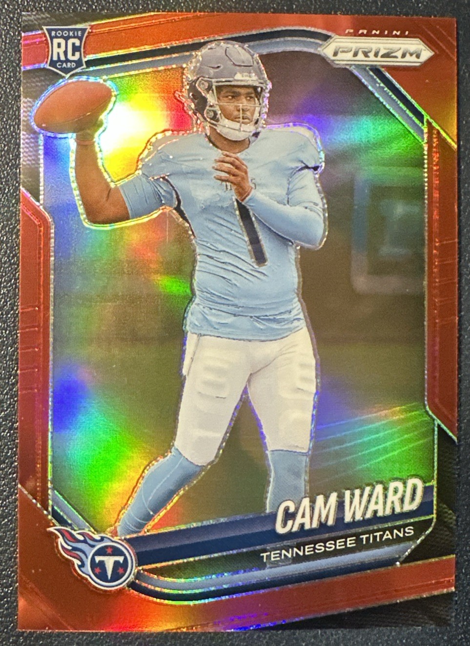 2025 Panini Prizm Cam Ward Rookie #352 RED RETAIL PRIZM SSP🔥(RC) Titans