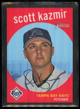 2008 Topps Chrome Heritage Black Refractor Scott Kazmir /59 #C192