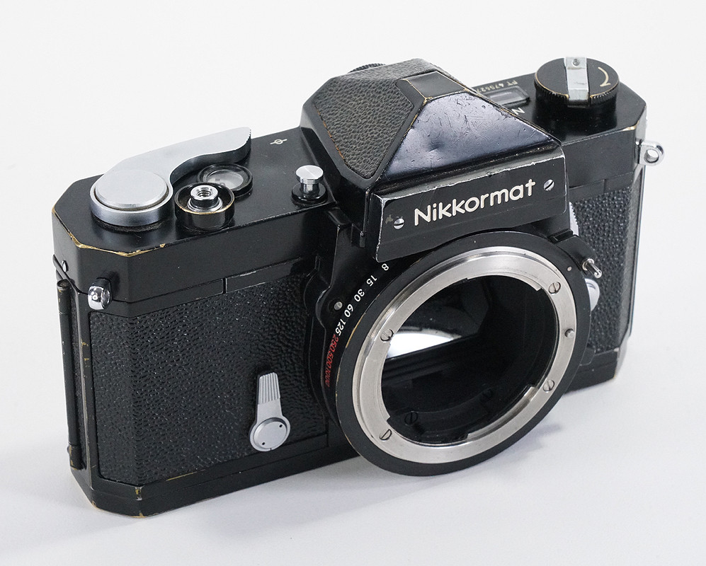 NIKON NIKKORMAT FTN BLACK BODY, BRASSING, VARIOUS LITTLE