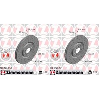 2X Zimmermann Sport Bremsscheiben 312Mm Gelocht Vorne Passend FüR Audi A3 TT SEA