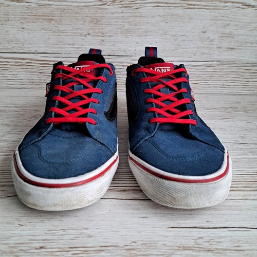 Vans Filmore Skate Shoes Suede Canvas Teal Red Men's Size 7 - Picture 4 of 7