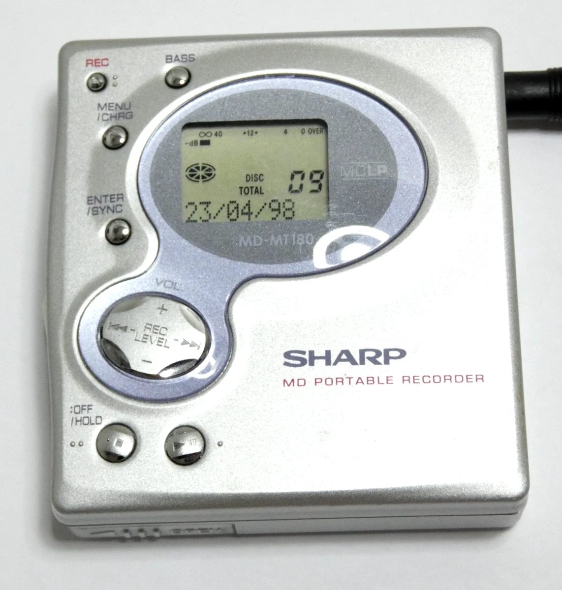 Lecteur Minidisc Sharp MD SR75 - Argenté - Occasion état De Marche
