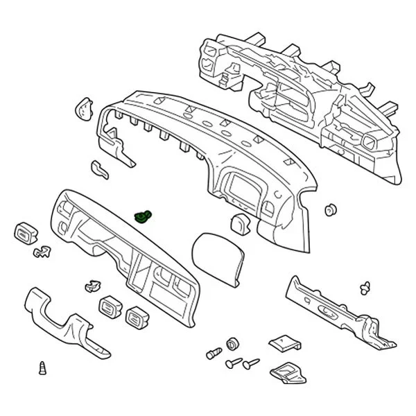 For Dodge Durango 1998-2000 Mopar Dash Panel Air Vent Mounting Clip Foto 4 de 4