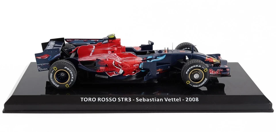 MODELLINO AUTO STATICO CENTAURIA TORO ROSSO F1 STR3 VETTEL WINNER MONZA GP 2008 - Immagine 3 di 3