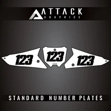 Attack Graphics Number Plate Backgrounds For Honda CRF450R Works Edition 2022