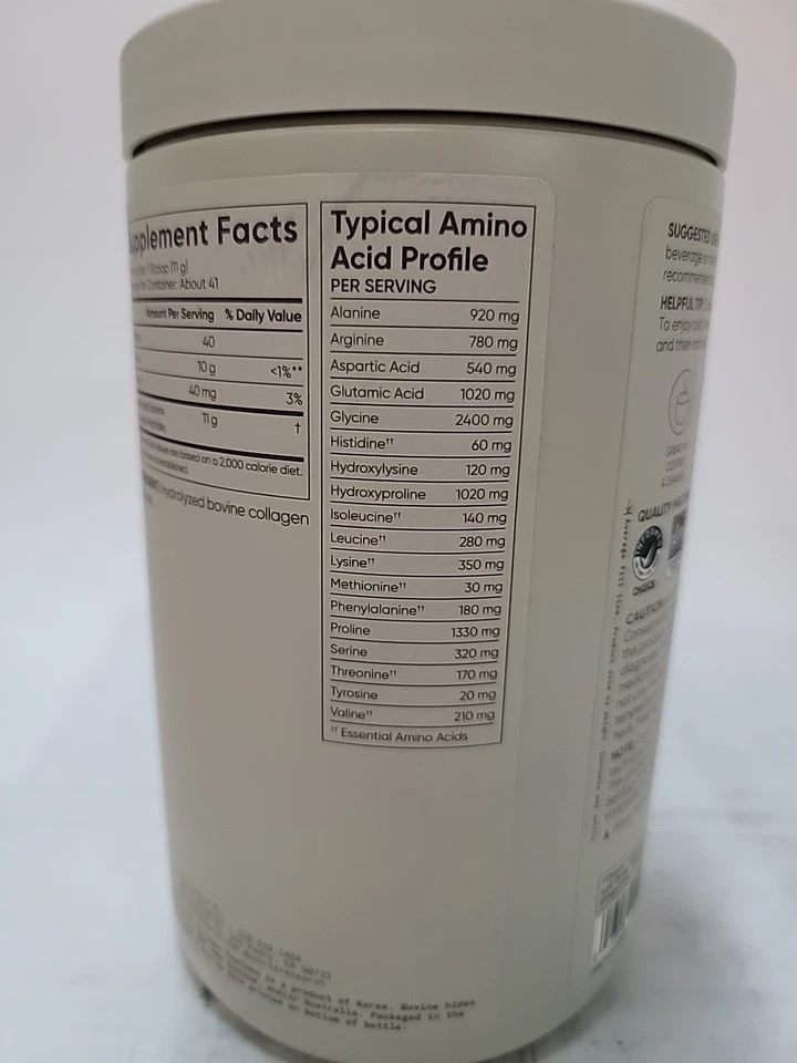 Polvo de péptidos de colágeno Sports Research sin sabor cabello piel uñas BB7/28 Foto 3 de 4