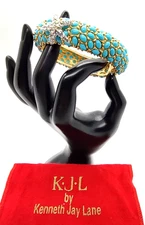 KJL Kenneth Jay Lane Turquoise Blue Starfish Bracelet!