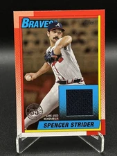 2025 Topps Series 1 - 1990 Topps Baseball Relics Spencer Strider  #T90R-SST /50