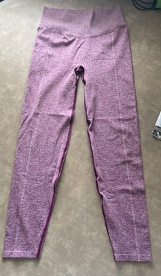 PINK Active Victoria's Secret Maroon Heathered Seamless High Waist Leggings Med