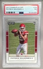 101391089 Patrick Mahomes II 2017 Panini Playoff #204 Rookie RC PSA 7