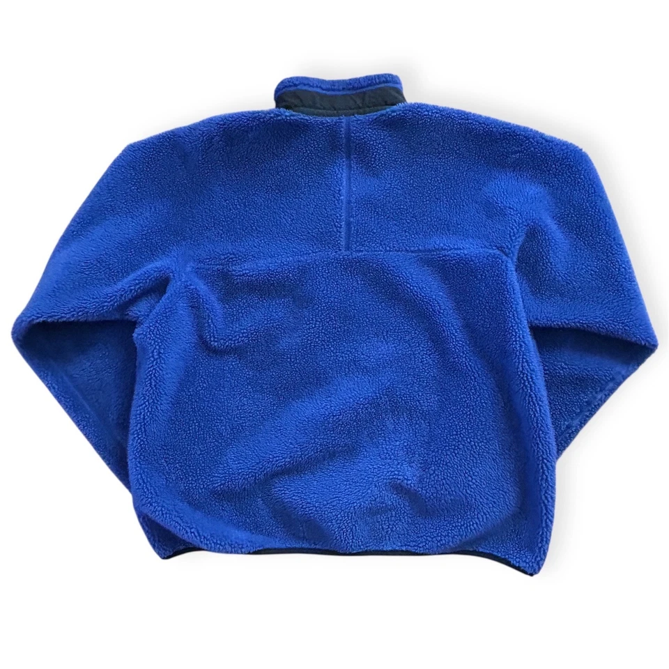 Chaqueta polar Patagonia #23055 retro vintage X azul pila profunda cremallera completa XXL para hombre Foto 2 de 4
