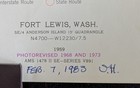 Vintage USGS Fort Lewis, WA Topo Map  1959 photorevised 1968 & 1973 McChord AFB — photo 3