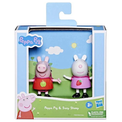 Peppa Pig & Suzy Sheep Best Friends 2PK Figures 3" Dolls Kids Toy Playtime Fun