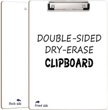 SCRIBBLEDO Dry Erase Clipboard Durable Double-Sided 9"x12" White Board Clipboard