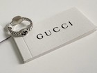 $345 Gucci GG Sterling Silver 925 SS Interlocking Reversible Ring US 6 IT 12 New — photo 3