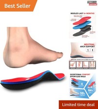 Shock-Absorbing Arch Support Insoles - Anti-Odor Relief for Flat Feet  More