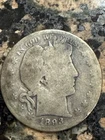 1893-s Barber Half Dollar, Key Date, Free shipping