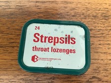 Vintage Boots Strepsils Tin 24 lozenge size