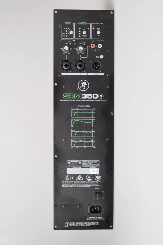 Nuevo Conjunto Amplificador Mackie SRM350 V3 Repuesto Original 2042997-01