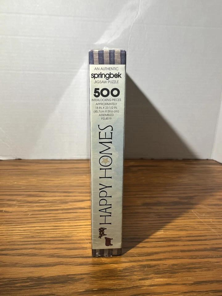 Vintage Springbok Happy Homes 500 Piece Jigsaw Puzzle New Sealed 18x23.5in NOS - Image 2 of 4