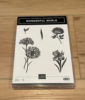 Stampin' Up! ~Wonderful World ~ Cling Stamp Set (New) | eBay
