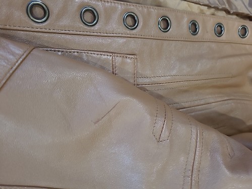 Womens Revue Lamb Leather Brown Lined Jacket Size M USED Good Condition - Picture 7 of 11