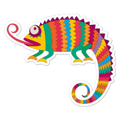 Mexican Lizard Gecko, Vinyl Decal Sticker, Indoor Outdoor, 3 Sizes, #9065
