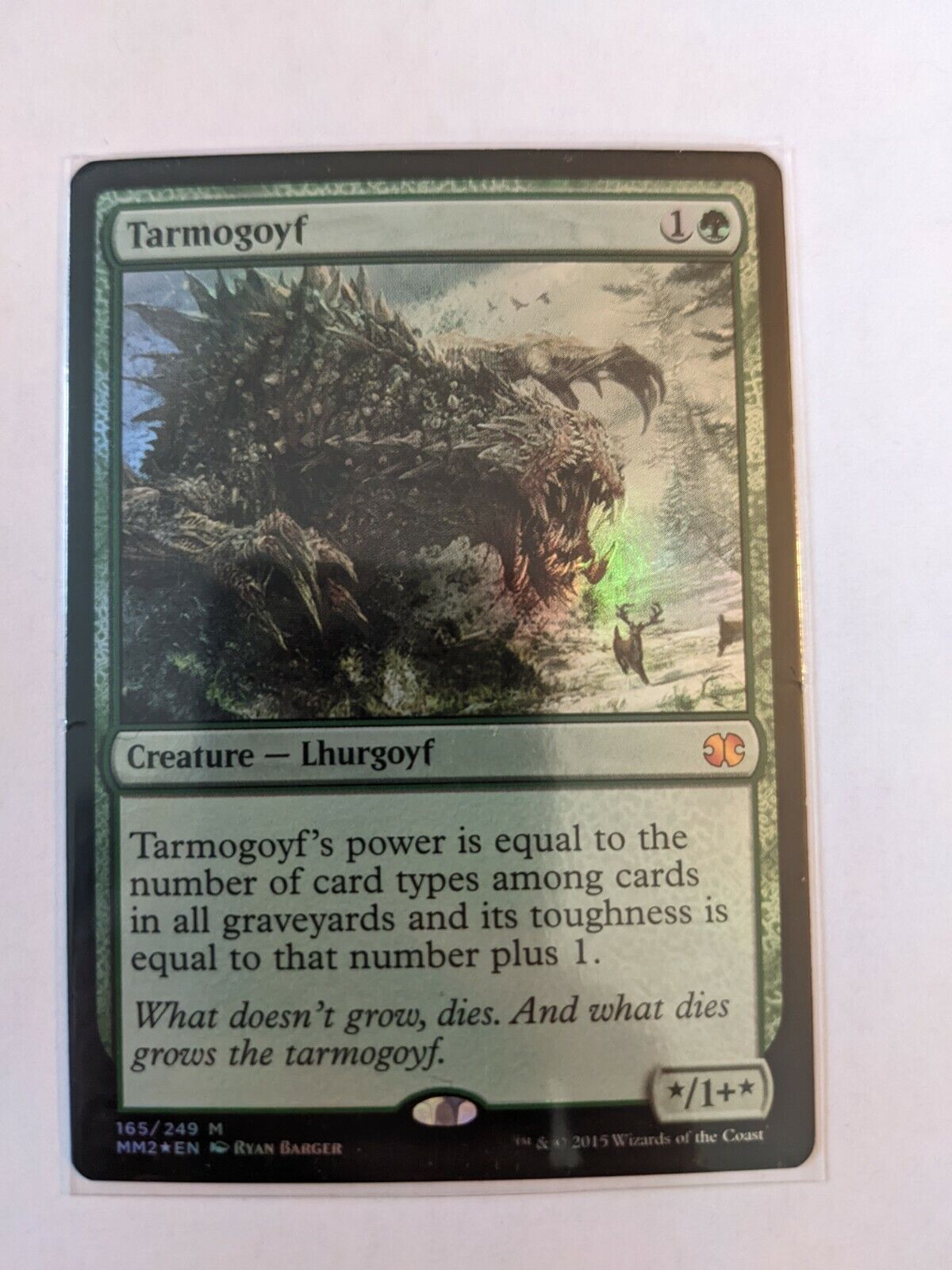  Magic The Gathering - Tarmogoyf (165/249) - Modern Masters 2015  - Foil : Toys & Games