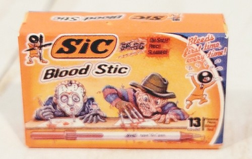 SIC BLOOD STIC - PUNY PRODUCTS - 2020 TOPPS WACKY PACKAGES 3D MINI SERIES - Picture 3 of 5
