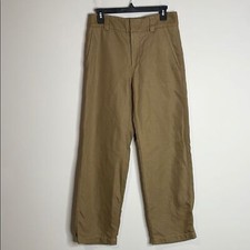 Vince Women  s High Waisted Wide Leg Washed Thick Linen Blend Pants Size 6