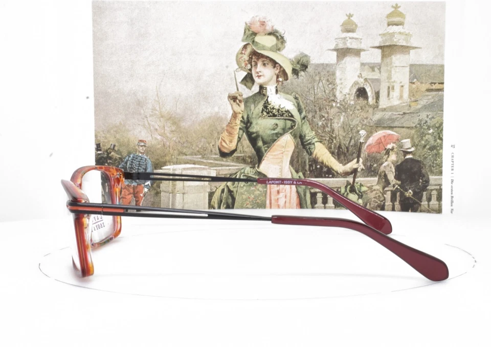 LAFONT Paris Eyeglasses Shiny Red Black 53-15-129 MATISSE 686 - Image 3 of 4