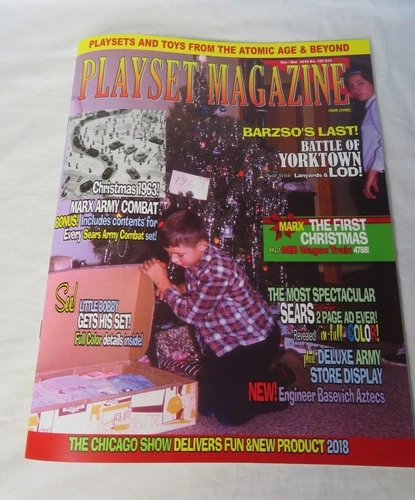 Playset Magazine #102 Marx Army Combat, Wagon Train + Barzso Yorktown + more